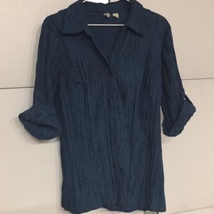 Dark blue women’s dress shirt